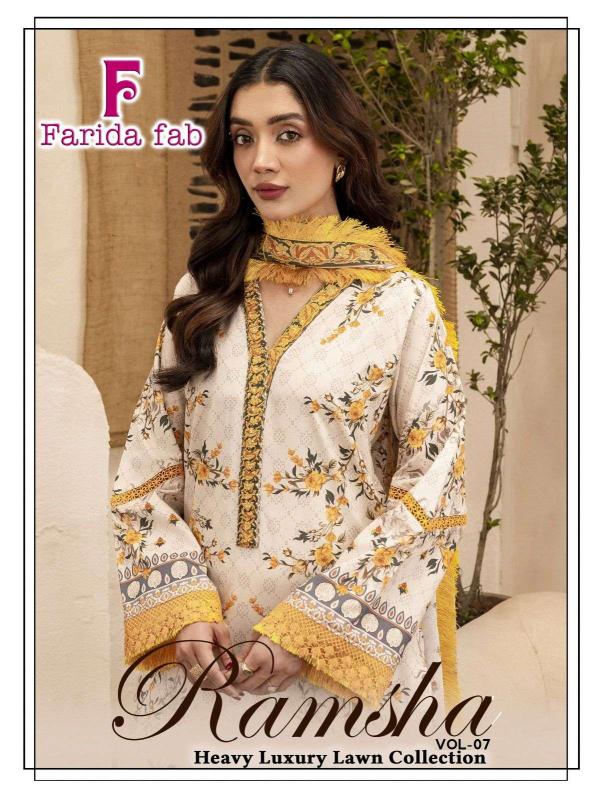 Farida fab ramsha vol-7 salwar suit wholesale market in delhi